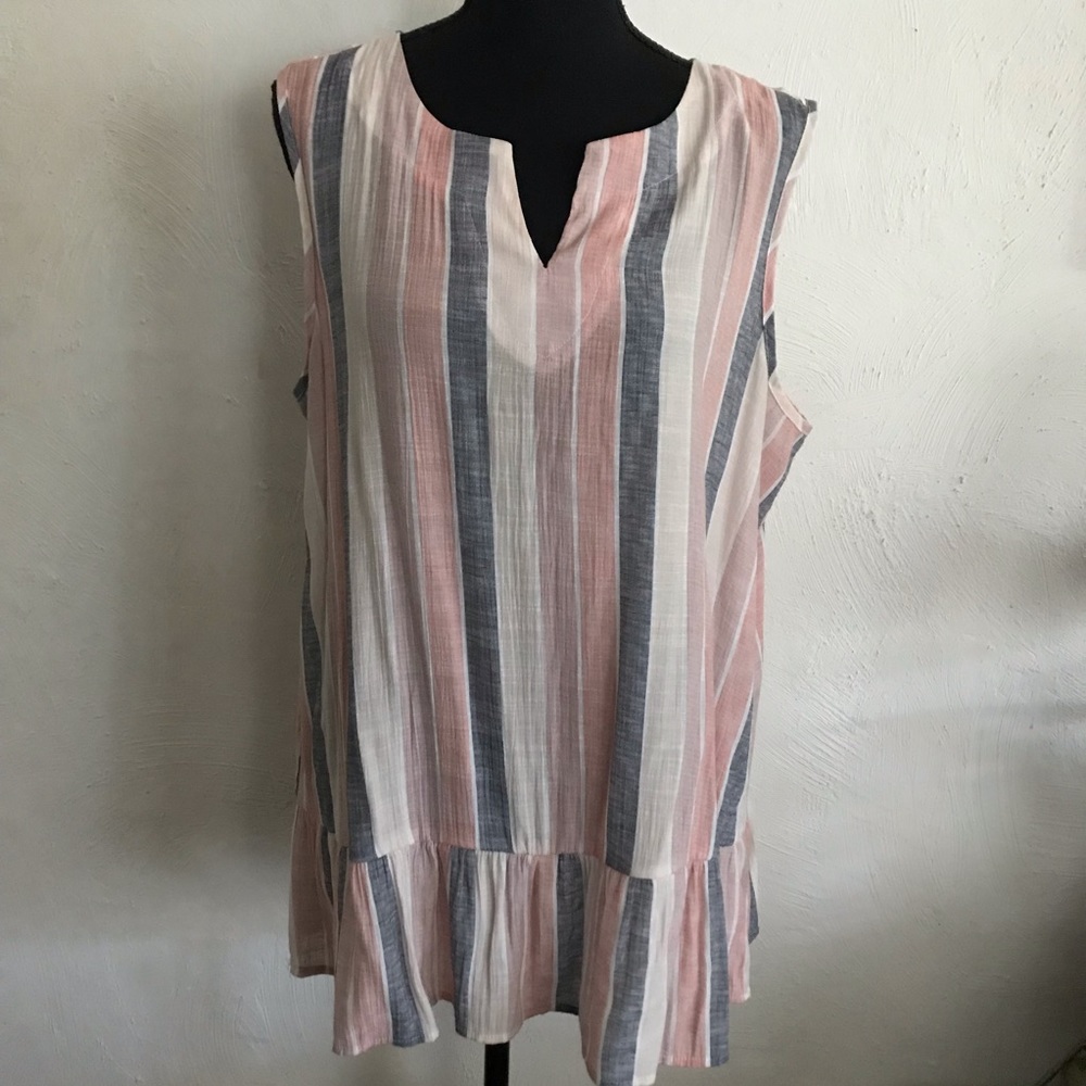 Sleeveless Peplum Top Size XL